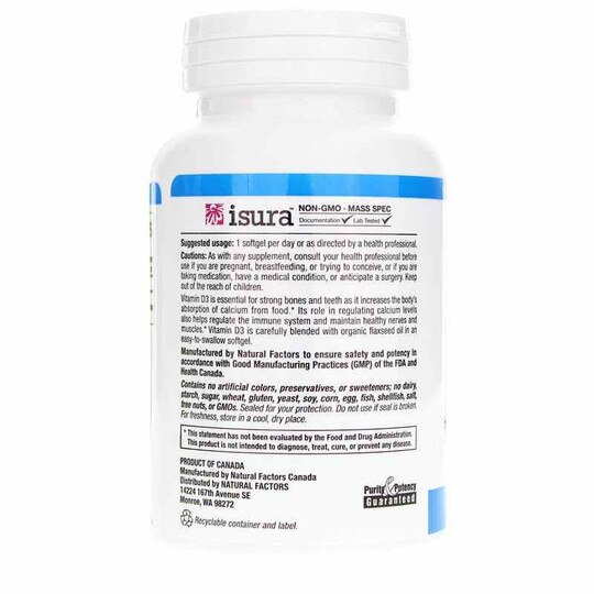 Vitamin D3 125 Mcg (5000 IU), NF